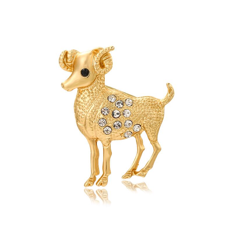 Винтажная высококачественная брошь 12 созвездий, животный стразовый корсаж, высококачественная булавка для одежды