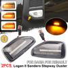 2Pcs LED Dynamic Side Marker Light Arrow Turn Signal Blinker Lamps For Dacia Logan 2 Sandero 2 Duster Renault Stepway Sandero