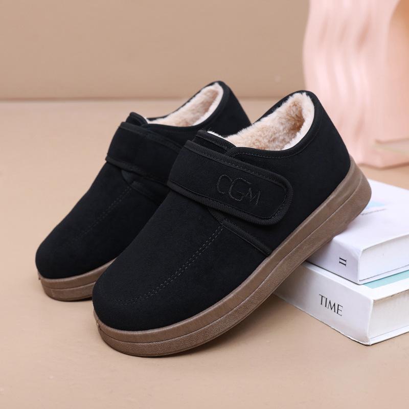 Winter new women's snow boots fleece thickened warm women's cotton boots fashion versatile popular Boken women's boots