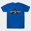 Men Black Print T-shirt Seaquest Dsv No-Cut Transfer Paper Print Cotton Tshirt
