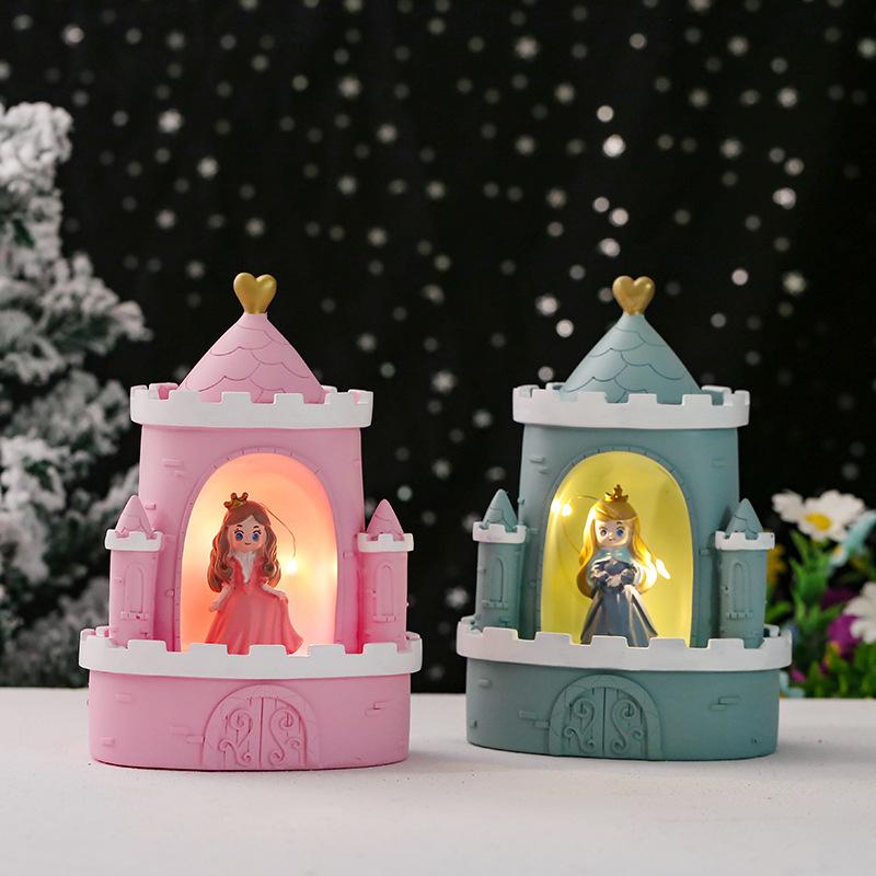 Princess Castle Fairy Star Lights Room Decorated Nightlight Button Power Battery