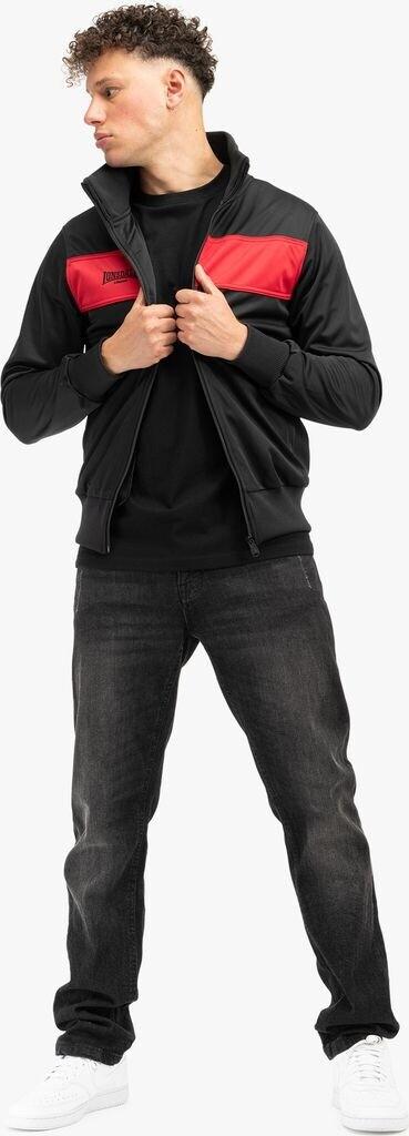 Зимняя куртка Lonsdale Trainingsjacke 'ALNWICK' schwarz rot 111302