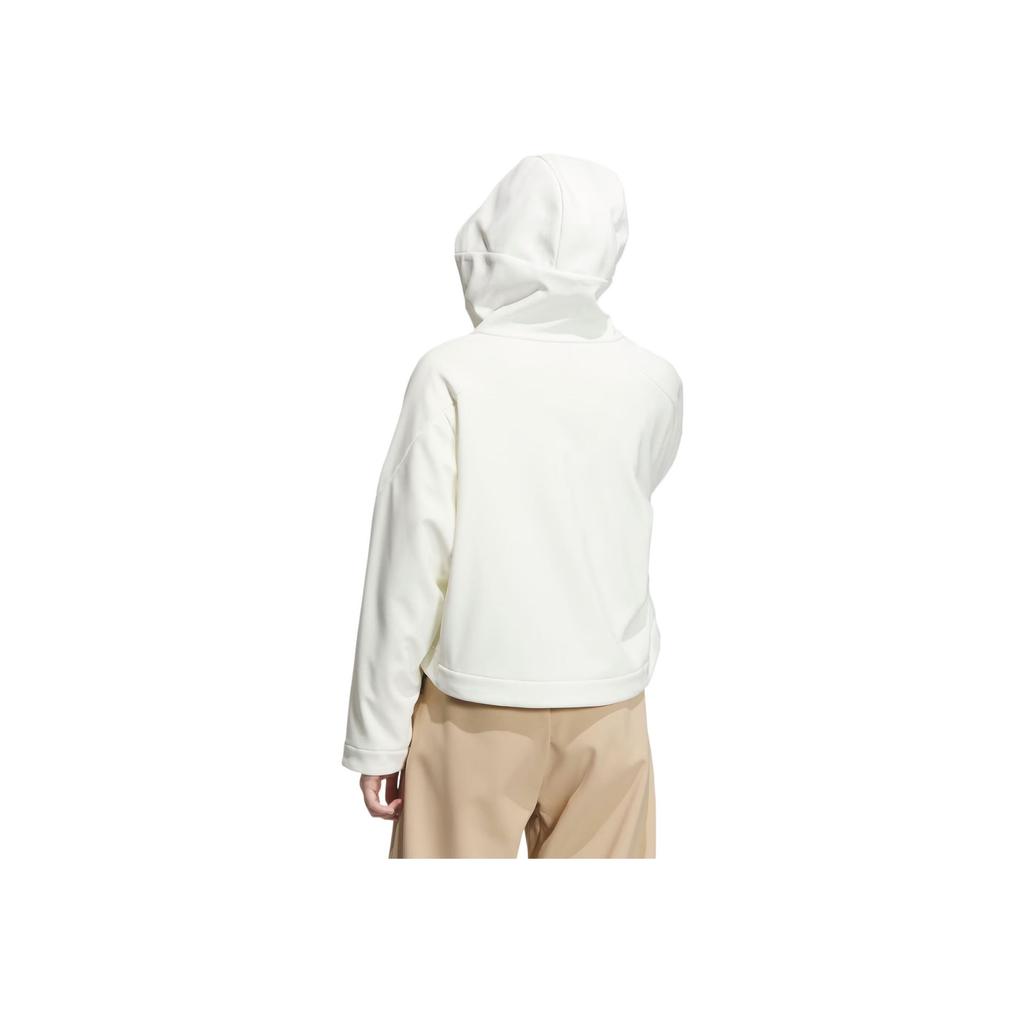 Adidas Mt Bonded Jacket Sports Casual Loose Waterproof Hooded Jacket Women Jacket Han-Jade-White JM8858