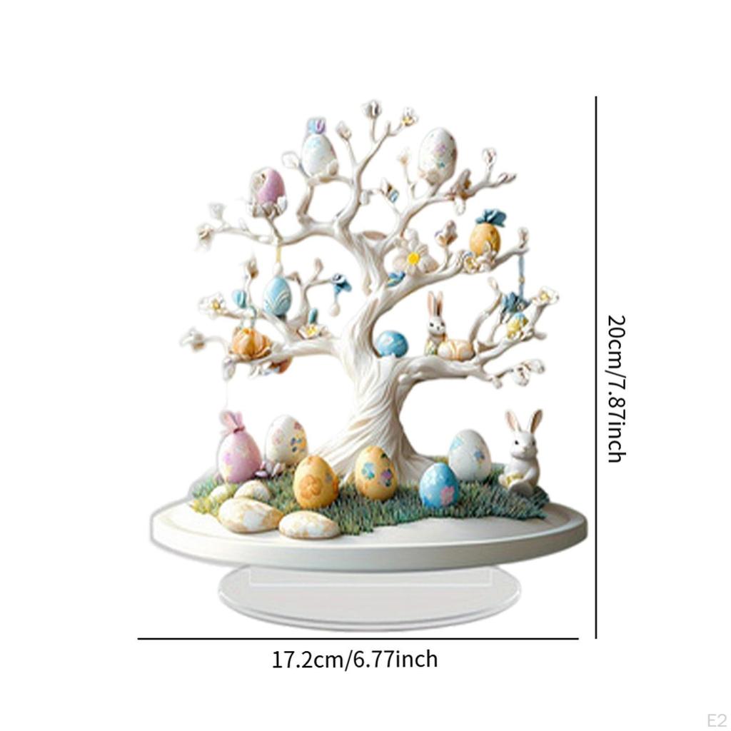 Easter Eggs Rabbit Decor ,Easter Decoration ,2D Tabletop Sign, Bunny Ornament for Indoor Bedroom