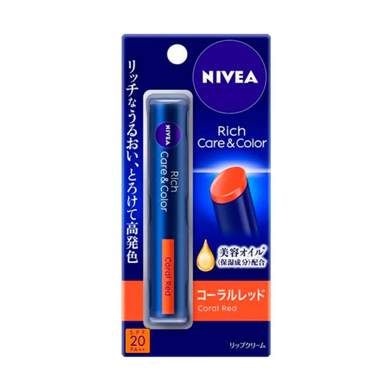 

Nivea Rich Care & Color Lip Coral Red 2.0g: