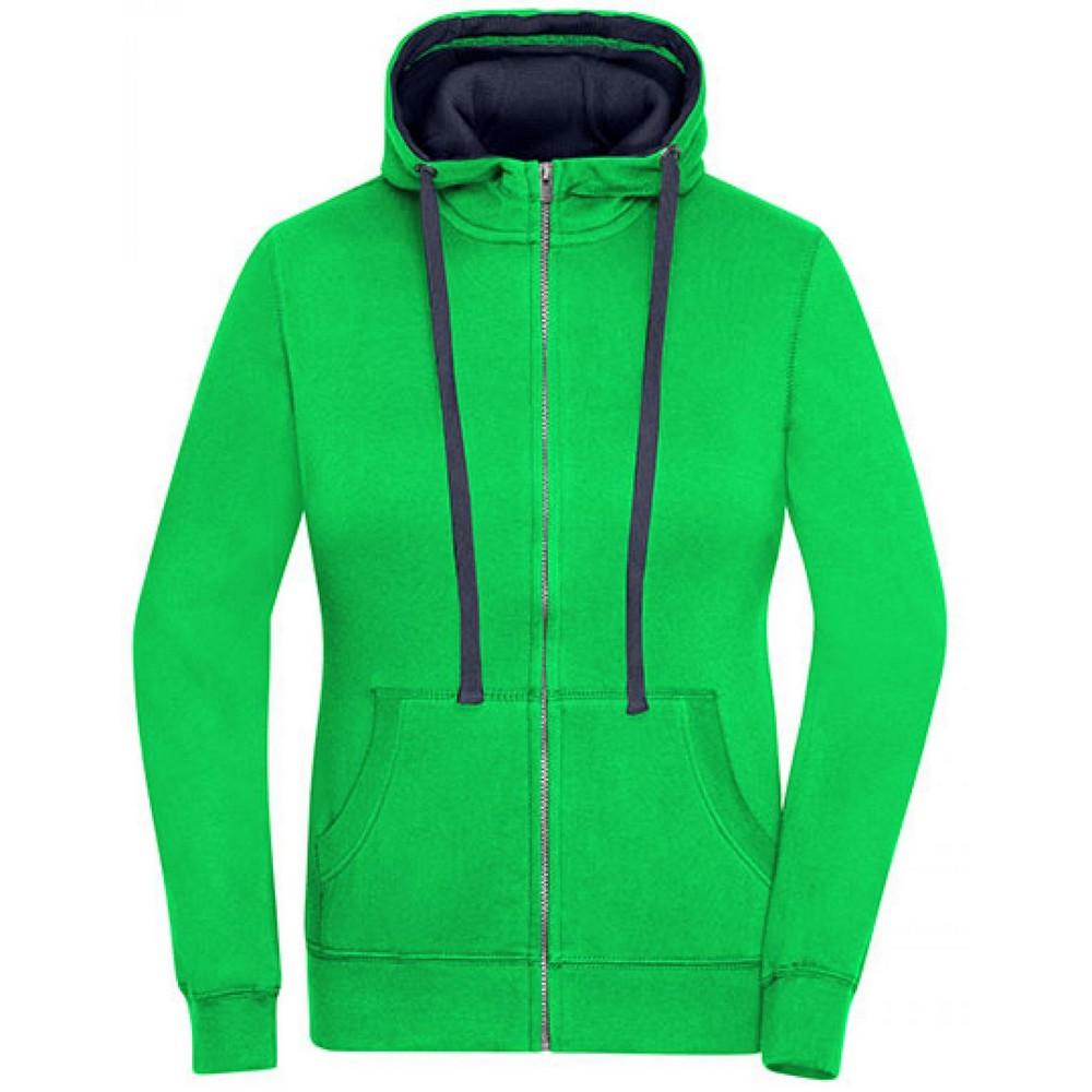 James and Nicholson Womens/Ladies Lifestyle Full Zip Hoodie