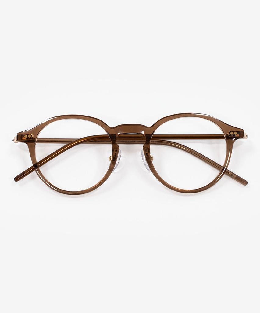 Weeoweeo Melo 03 Crystal Brown Blue Light Blocking Glasses