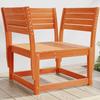 VidaXL Garden Chair, Patio Seat with Armrests and Backrest, Modular Lounge Armchair for Outdoor Terrace, Wax 844676