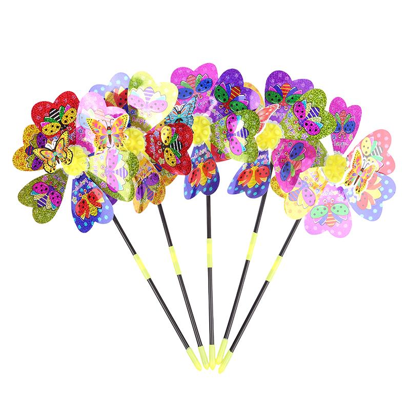 Bunte Windmühle Tier Windrad 3D Windspiel Heim Garten Hof Dekor Kinderspielzeug