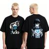 Summer Hot Sale Singer Ado Tour 2026 Graphic T Shirts Unisex Fashion Hip Hop Streetwear Top Y2k Gothic Cotton Oversized Tshirt