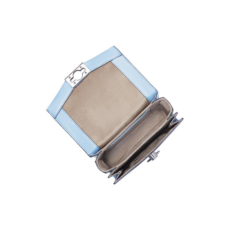 New MICHAEL KORS Hendri Cow Leather Shoulder Bag, Crossbody Bag Extra Small Women's Light Blue 32F0S1HC0L-464