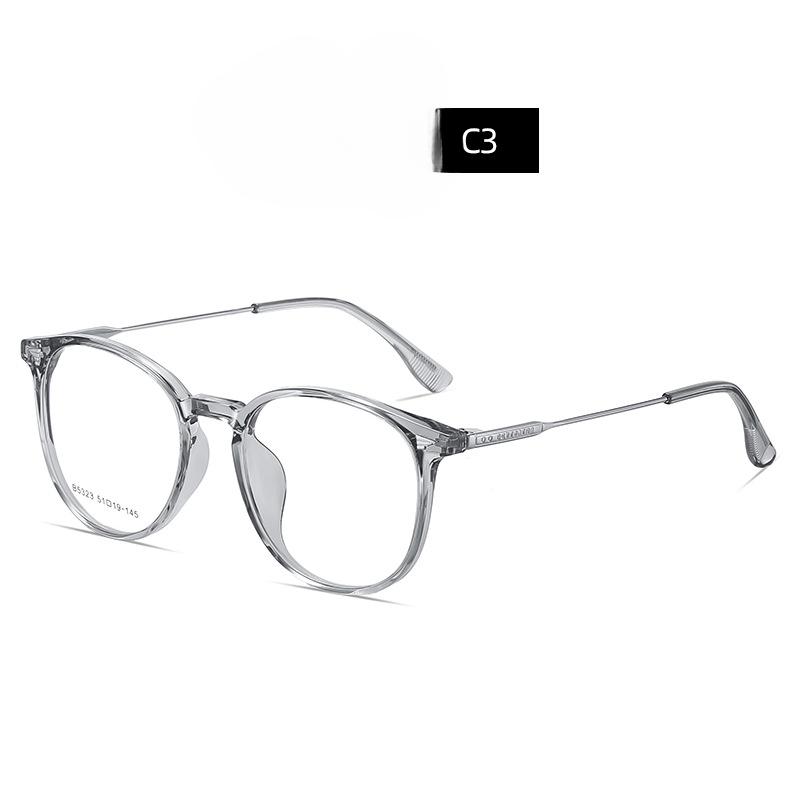 Oval-frame Optical Glasses Myopia Glasses for Men and Women.TR90 Alloy Glasses New Oval-frame Optical Glasses Myopia Glasses for Men and Women.