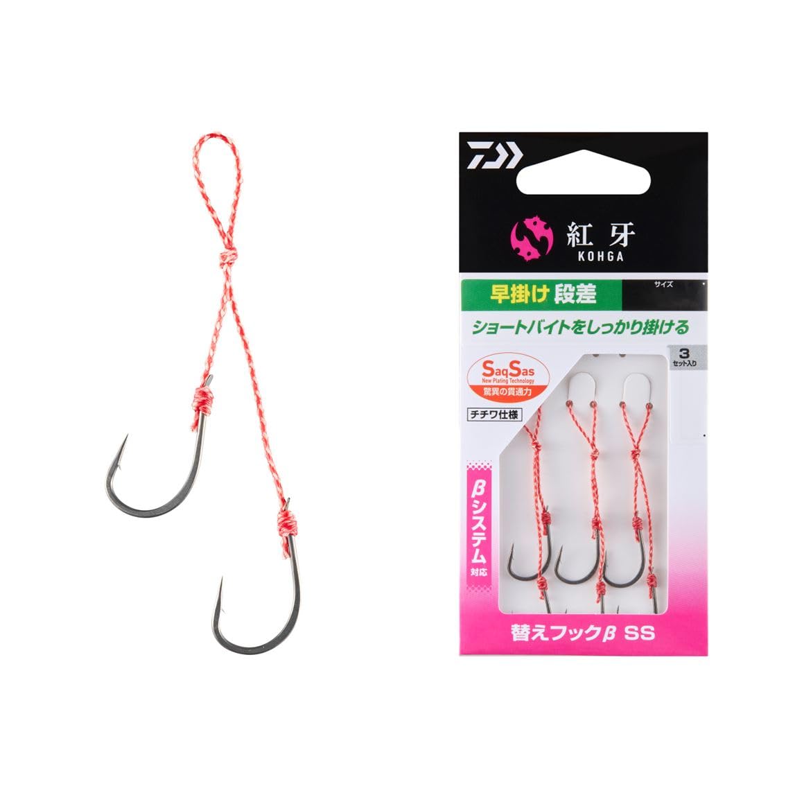 

DAIWA Tairaba Hook Red Fang сменный крючок SS Quick Hanging Step SS [Товар]
