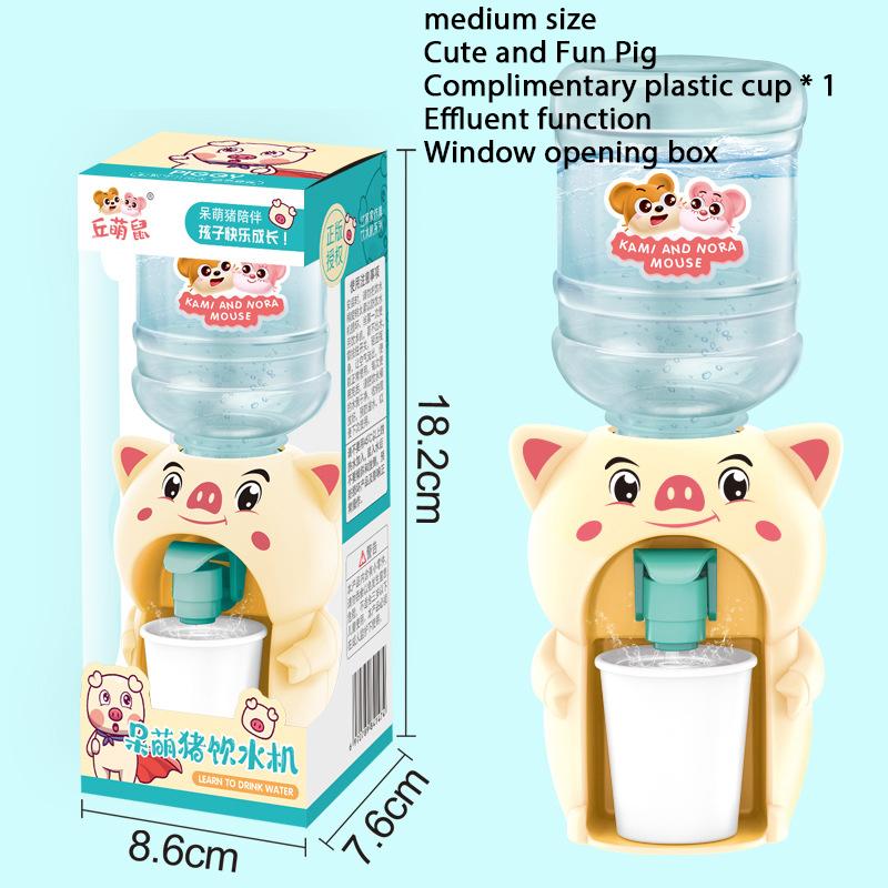 

Міні-дитяча іграшка з подвійним диспенсером для води з симпатичною рожево-блакитною холодною/теплою водою, фонтаном для пиття молока, імітацією кухонних іграшок