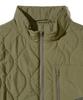 Phyps Motorcycle Quilting Collarless Jacket Khaki