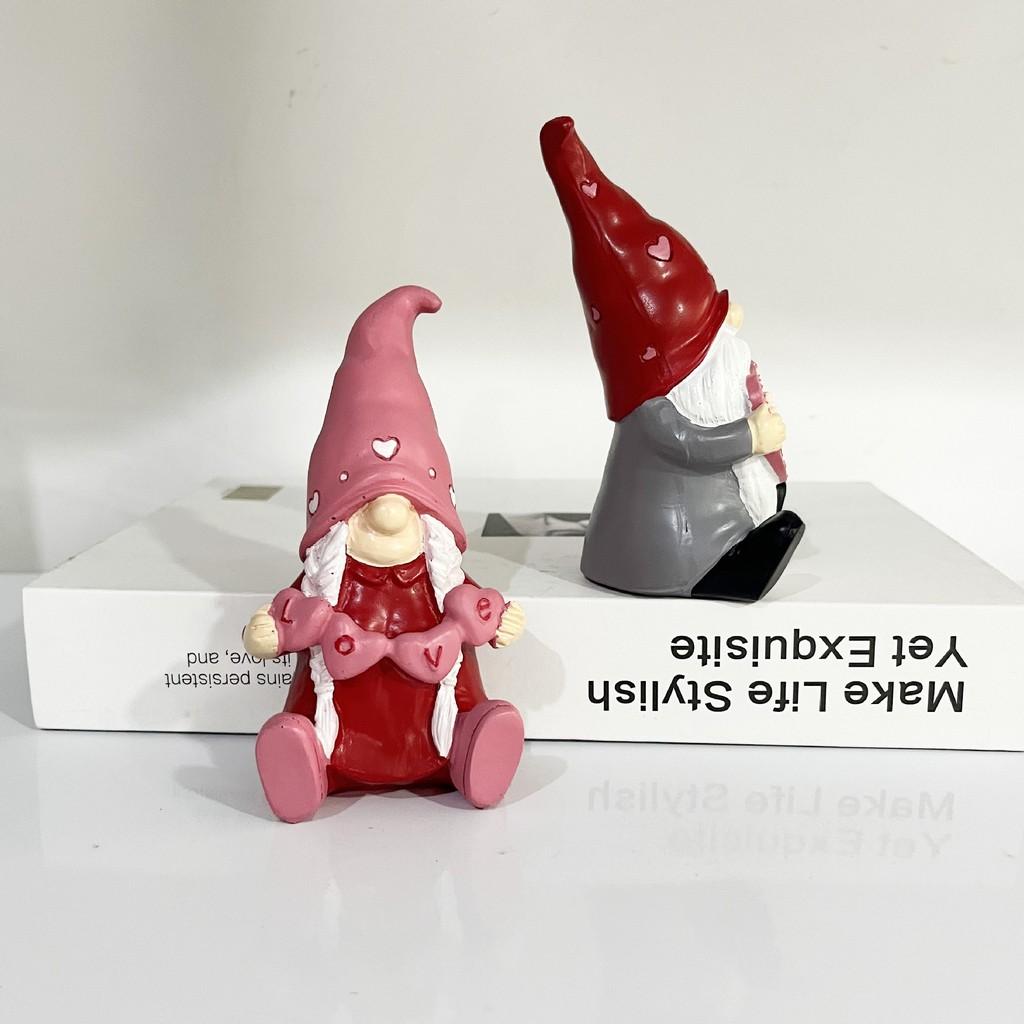 Adorable Cartoon Gnome Elf Resin Craft For Home Living Room Table Gift Decor