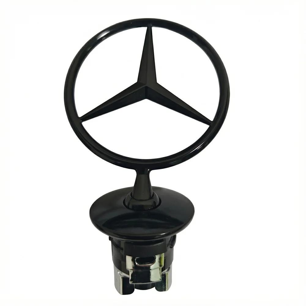 CSA1 AAA Chrome Star Emblem Logo Front Hood Ornament for Mercedes Benz AMG Models W204 W205 W203 W211 W212 W213 W201 W210