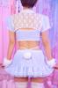 Clearstone SugarWhip Cosplay Halloween Bunny Maid Milk Blue Soda, Women's,
