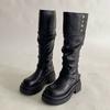 American Spice Girls Platform Boots Women's 2025 Summer New Versatile Skinny Absolutely Knight Boots