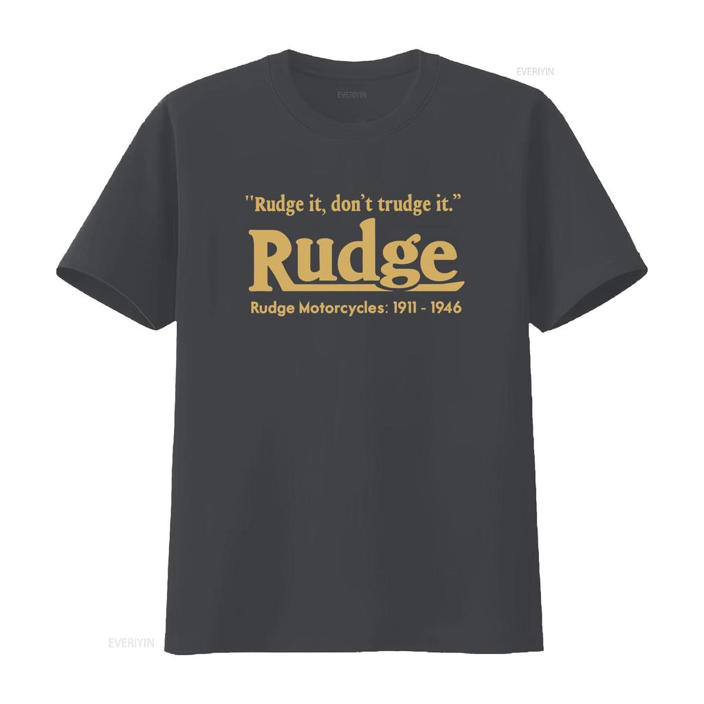 Rudge Motorcycle Vintage Bike Classic Retro Biker T Shirt It Dont Trudge Motorcycles 1911 1946 Vintage Washed Stylish