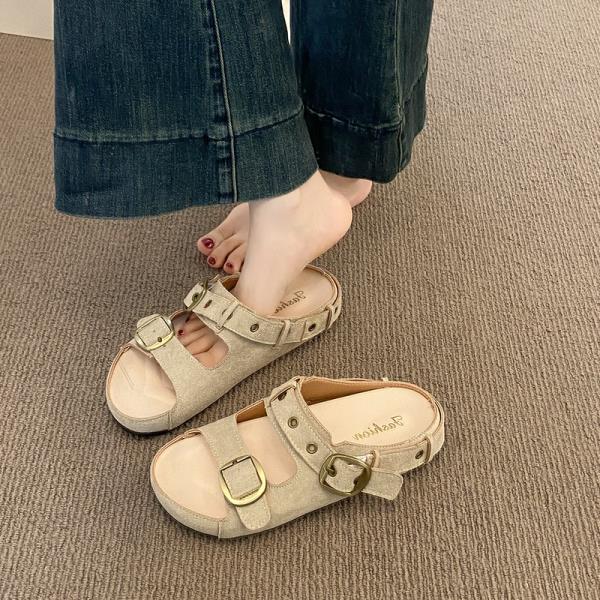 Fashion Shoes Ladies' Slippers Slipers Women Platform Luxury Slides Shale Female Beach 2025 Soft Designer Sabot Rome Female Shoes House
