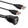 Adattatore presa di installazione jack USB doppio 1M 2M cavo di collegamento estensione auto