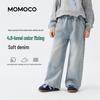 MOMOCO Girls' Straight-Leg Loose Jeans