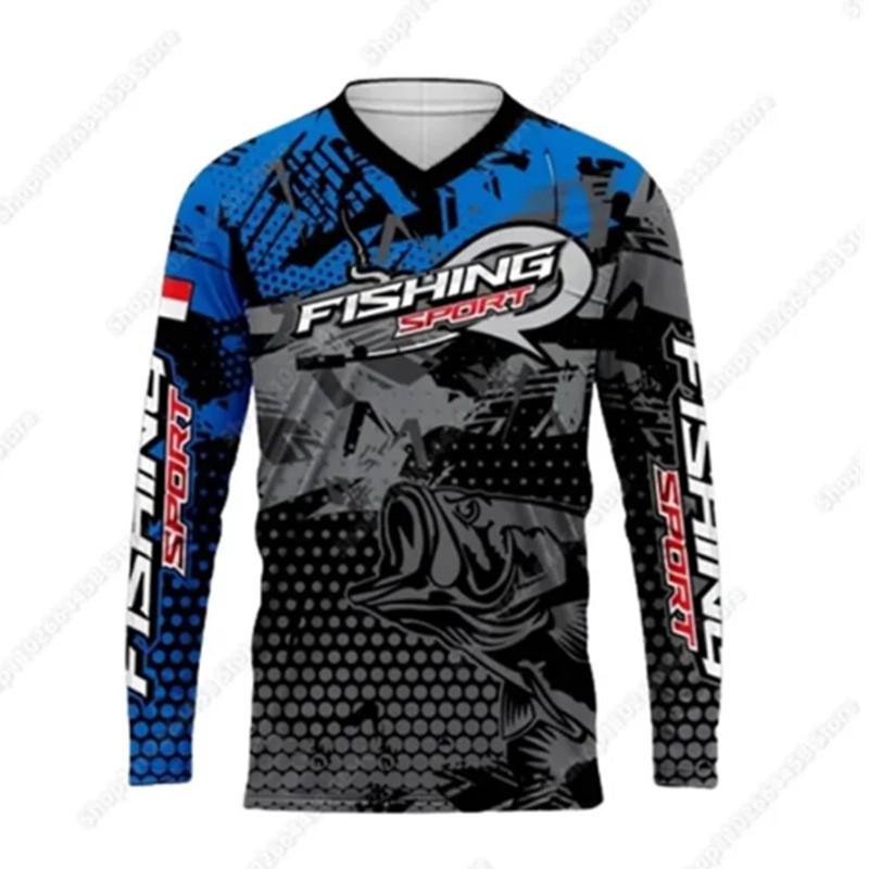 Mens Long Sleeve Fishing Shirt UV Protection Quick Dry Breathable Bamboo Fiber Outdoor Sport Top Summer
