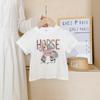Boys' And Girls' Casual Short-sleeved T-shirts For Summer, Cute Horse-themed Children's T-shirts