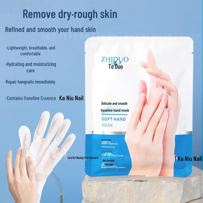 

Nail Vaseline Hand Mask Moisturizing & Whitening Gloves for Dry, Cracked Hands - Repair & Hydrate to Reduce Hand Lines