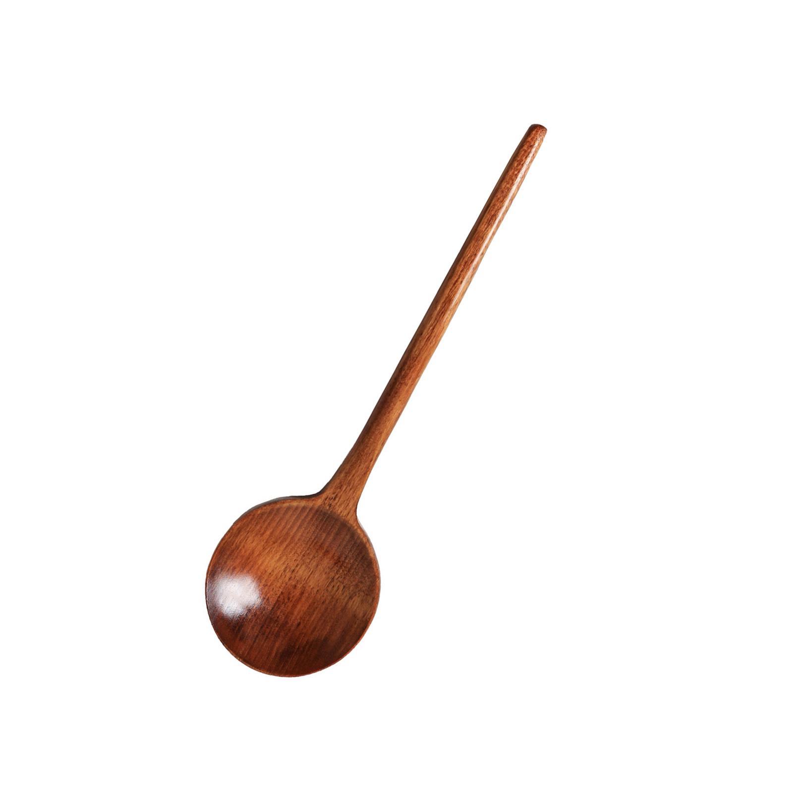 

Деревянная ложка для супа в японском стиле с длинной ручкой, кухонная утварь, практичная посуда для дома, обедов, использования на открытом воздухе