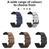 Soft Silicone & Genuine Leather Replacement Band Stylish Watch Strap Color Watch Strap Comfortable for Smartwatches