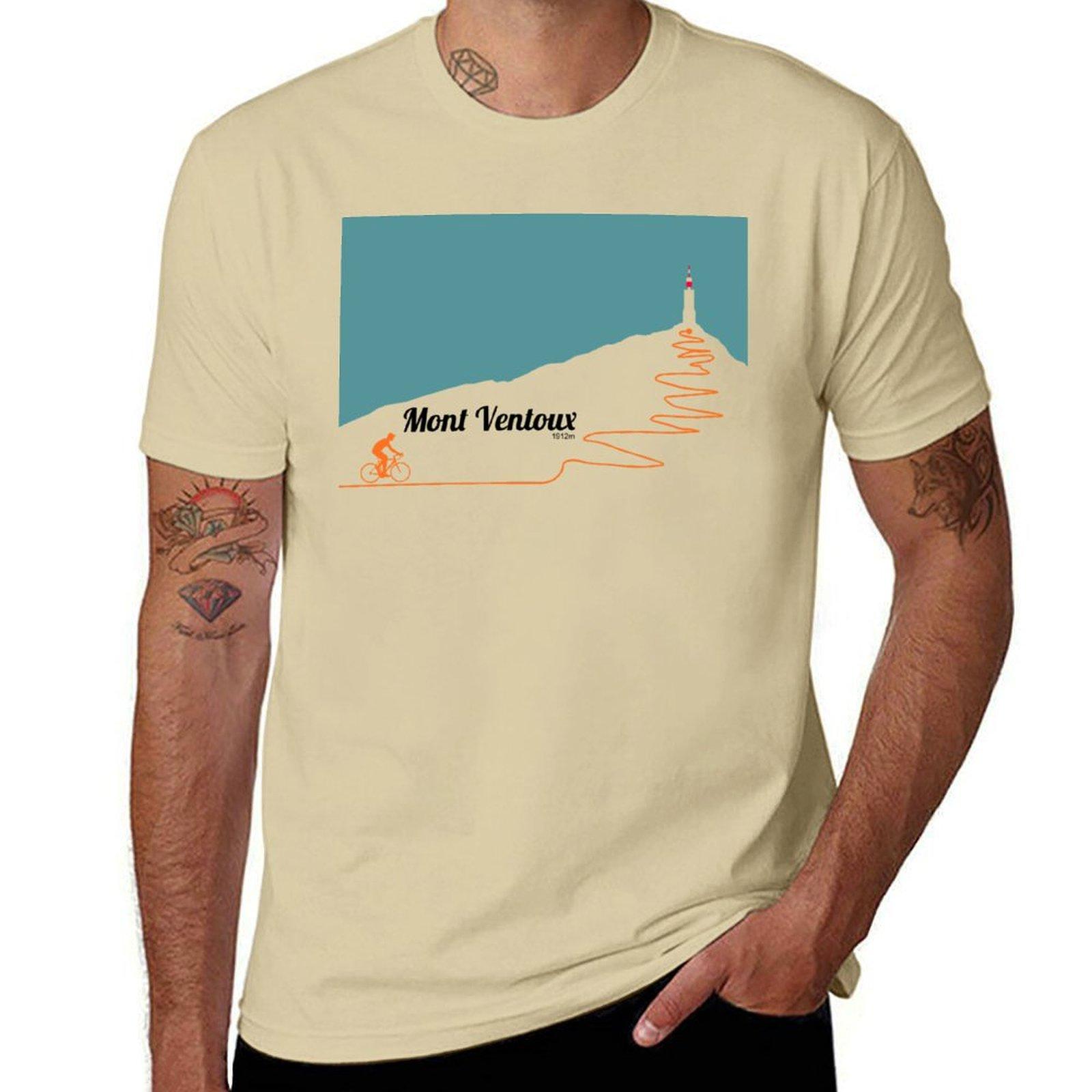 

Mont Ventoux Cycling Artwork T-Shirt summer tops new edition mens clothing L