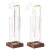 CEREMONY Incense Stylish Design with Increased Glass Suitable for Long Incense Incense Stick Buddhist Study and Entryways Not 2-Piece Holder,