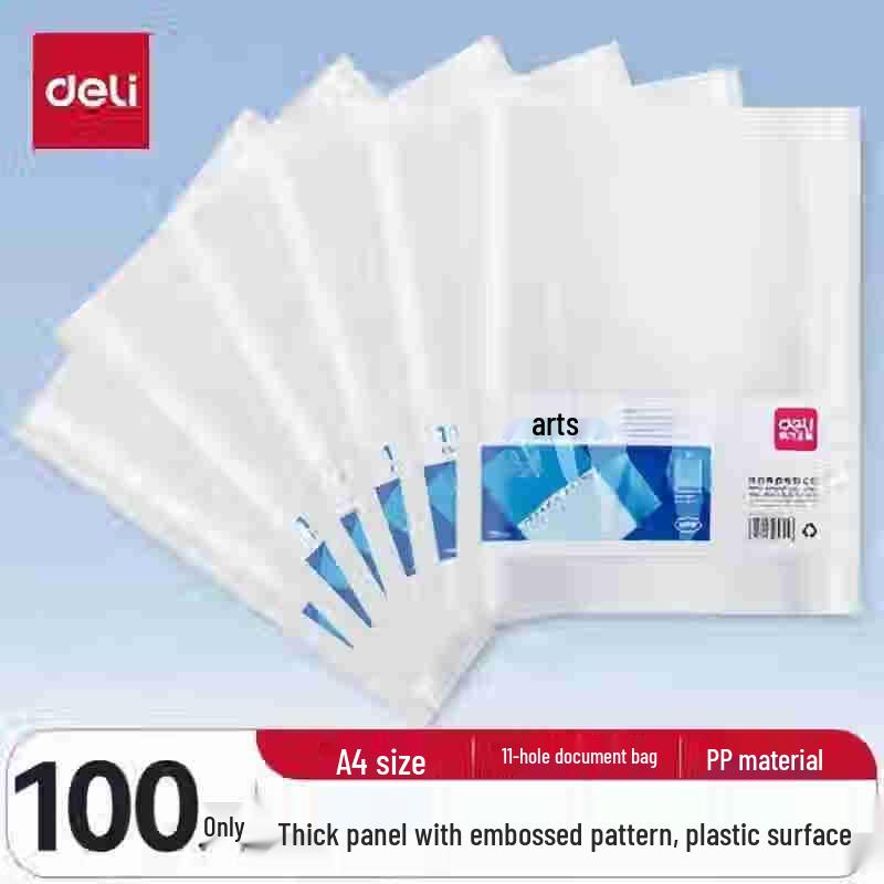 Deli A4 Textured 11-Hole Document Inner Pages