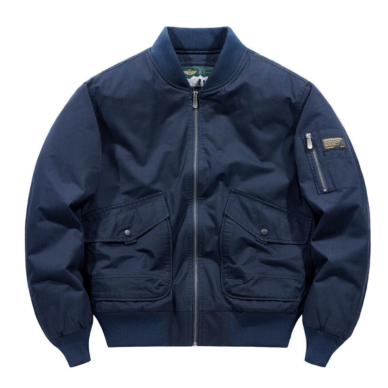 

Зимняя новая куртка с воротником-бейсболкой, мужская куртка из чистого хлопка, красивая утолщенная куртка-бомбер из хлопка, мужская куртка 2XL