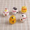 Japanese Ceramic Lucky Cat Tumbler Daruma Crafts Cartoon Lucky Cat Ornaments Landscape Home Decor Fortune Cat Statue Figurines