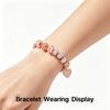 Roségoldene herzförmige Charm-Armbänder, Modeschmuck, Perlenarmband, Geburtstag, Weihnachten, Geschenke für Mädchen und Frauen