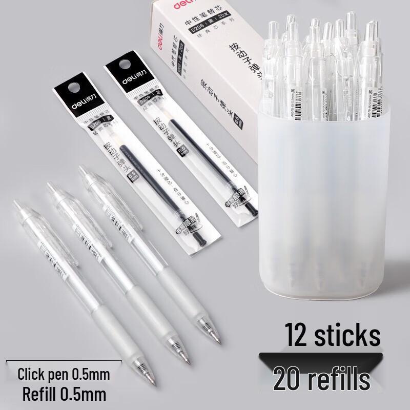 Deli Retractable Gel Pen Set