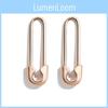 Minimalist Metal Fashionable Stud Earrings In Multiple Colors Women For