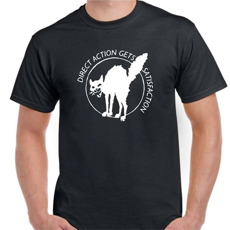 

IWW Industrial workers of the world Union t shirt ANARCHY CAT DIRECT ACTION 2XL