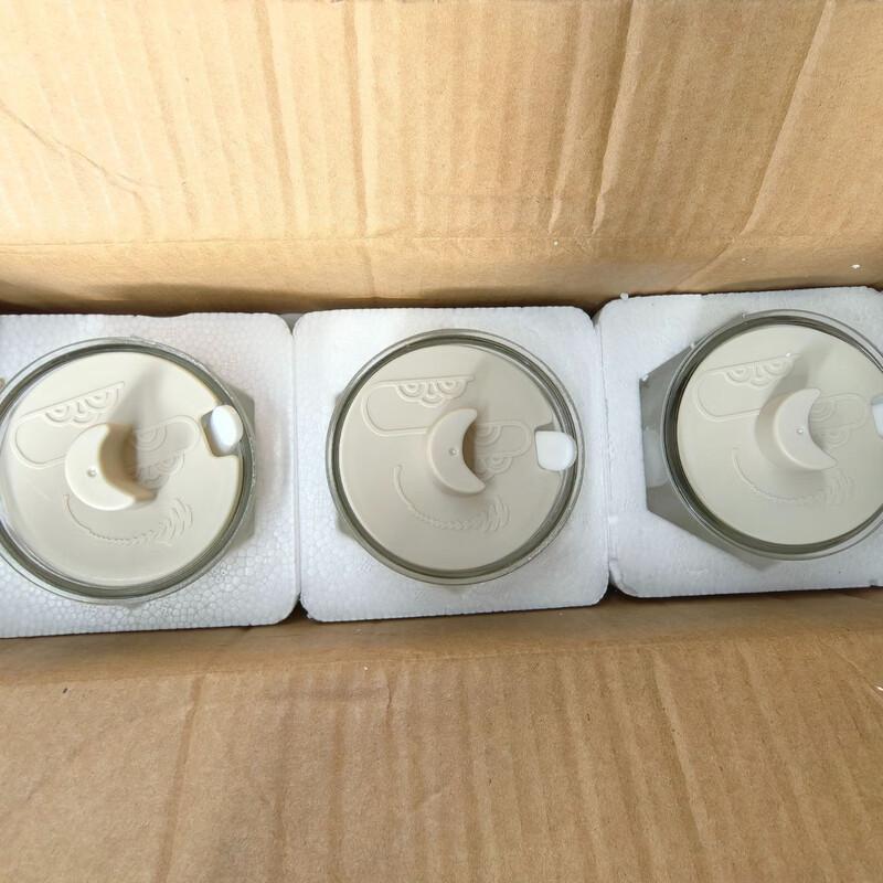 Rotating Glass Spice Jars Set