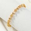 1 Middle Eastern Saudi Style Hollowed Out Love Chain Copper Women's Minimalist Bracelet
