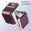 Samsung Z Flip 6/5 One-Piece Color-Block Armor Case - Fashionable Folding Protection
