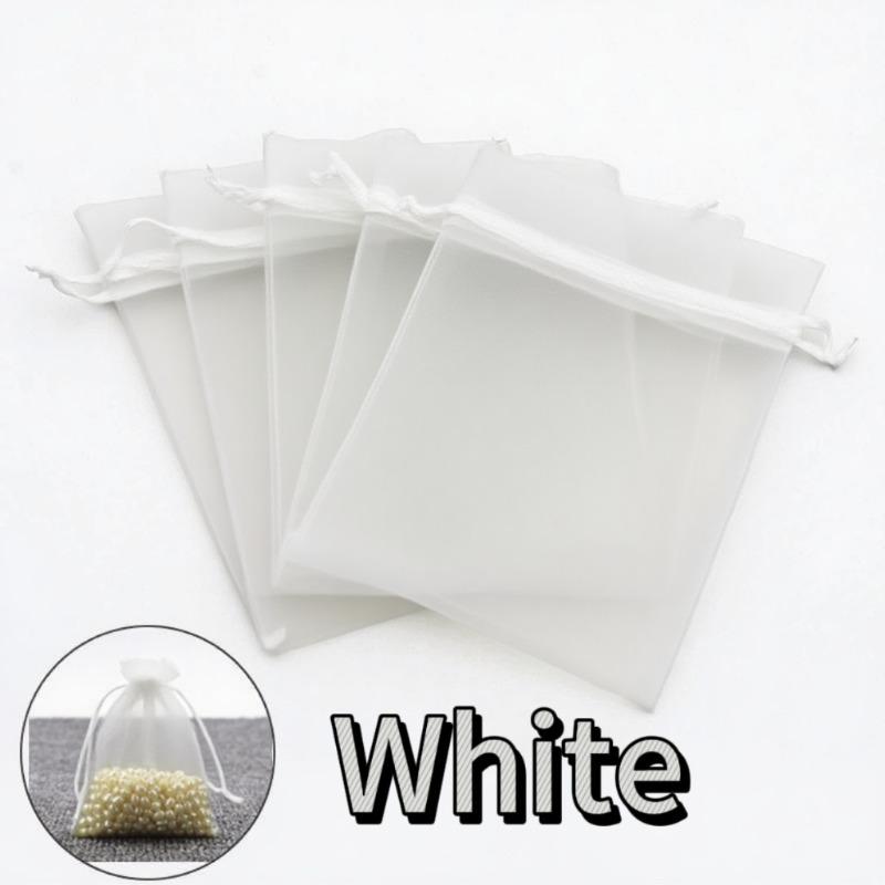 

1-200pcs Organza Drawstring Pouches, Gift Bags Candy Jewelry Party Wedding Favor Bags Gift for Christmas Candy Wedding Birthday 1pcs&7x9cm