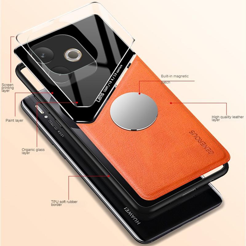 Magnetyczny Uchwyt Samoprzylepny Etui Dla OPPO A5 Pro 5G Pokrowiec Ochronny Wstrząsoodporna Ramka Coque Fundas