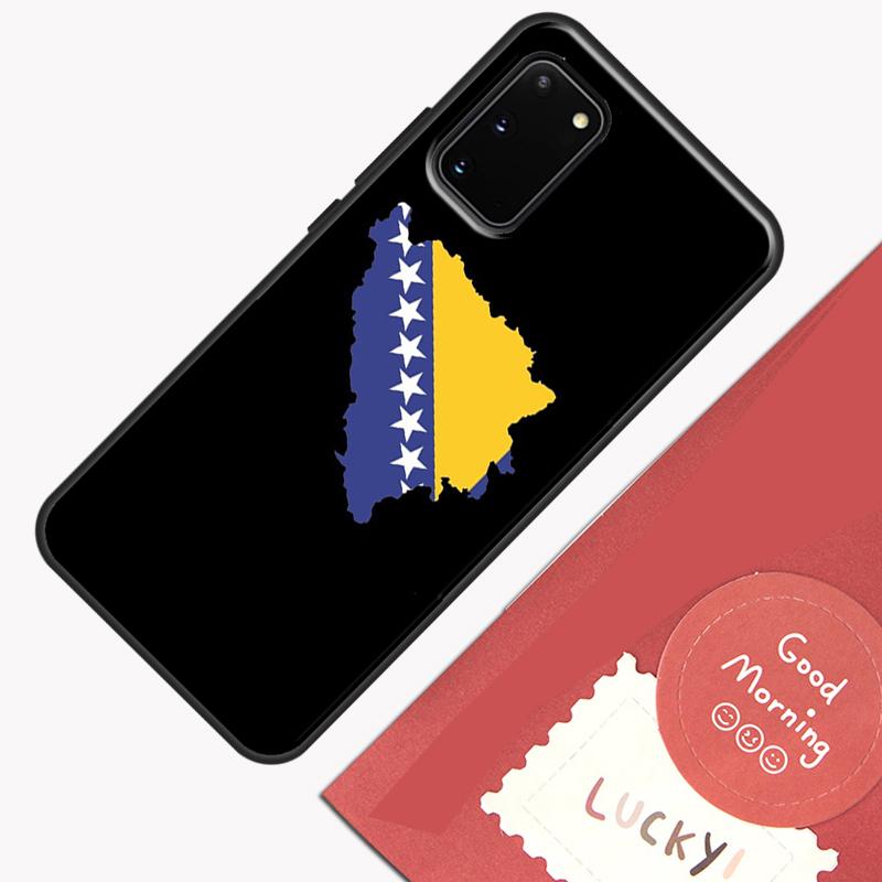 Bosnia Flag Case For Samsung Galaxy S22 S21 S23 Ultra Note 20 S8 S9 S10 Note 10 Plus S20 FE Back Cover