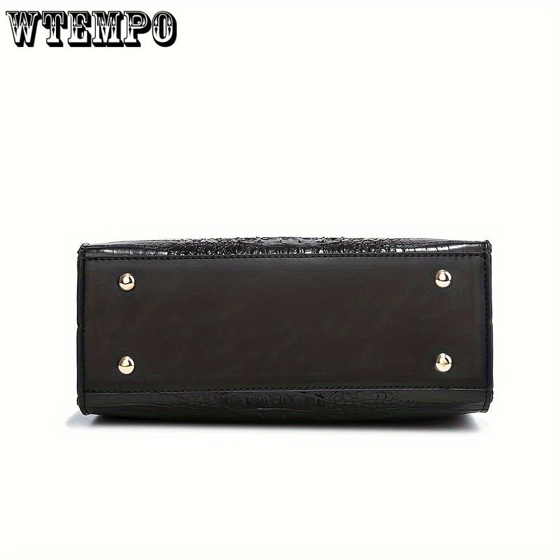 New Handbag With Crocodile Pattern, High Quality And Large Capacity Gift For Mom Crossbody Handbag Tote Bag