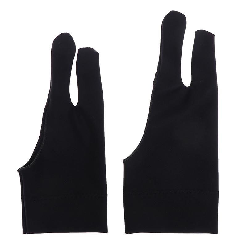 1Pc Artist Glove 2-Fingers Drawing Graphic Tablet Smudge Anti-Fouling Gloves