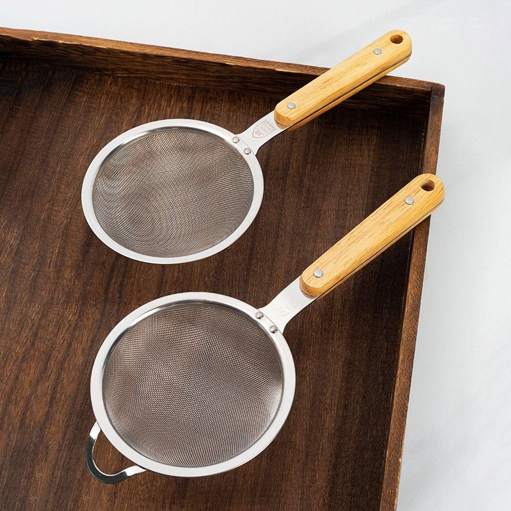 Rust-Proof Fine Mesh Strainer Stainless Steel Tea Strainer Portable Food Sifters  for Kitchen